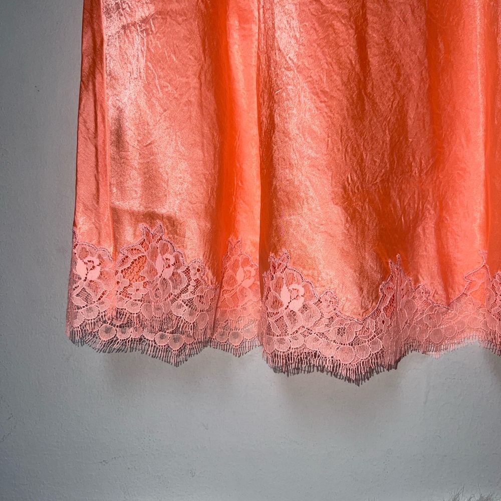 JCrew Gwen lace-trim slip skirt in textured satin NWT size XL - Picture 5 of 9
